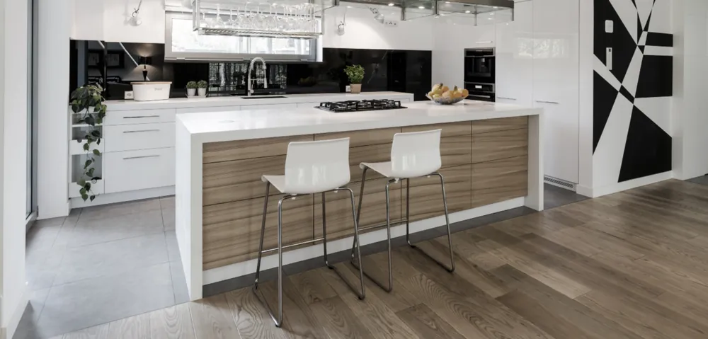 Aluminium profiles in an interior